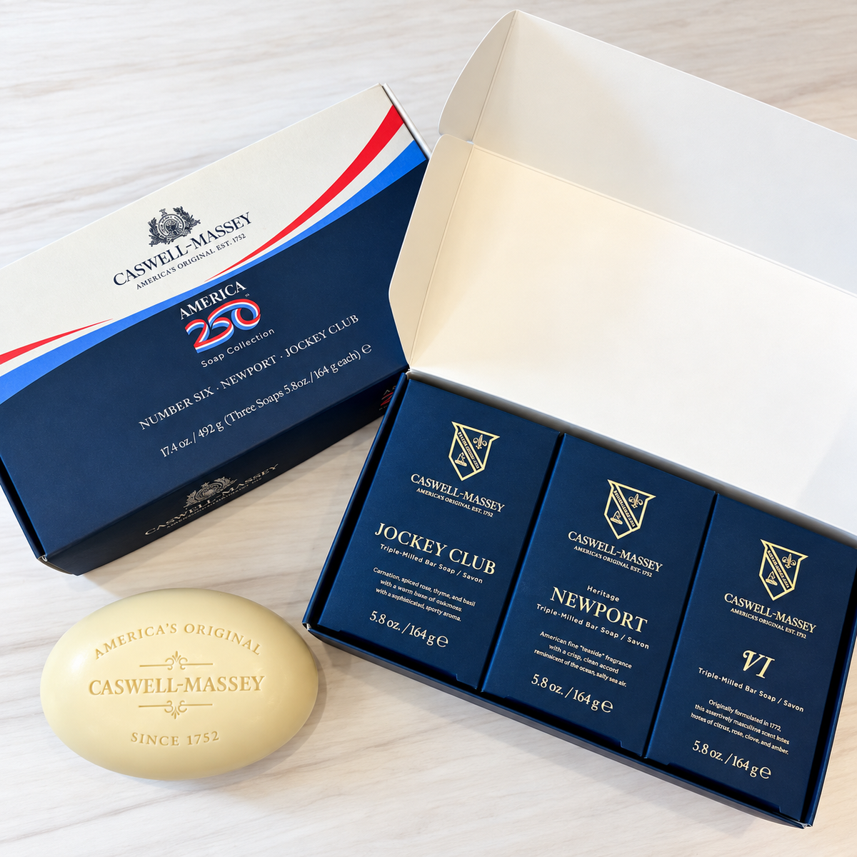 Caswell-Massey America 250 Soap Set
