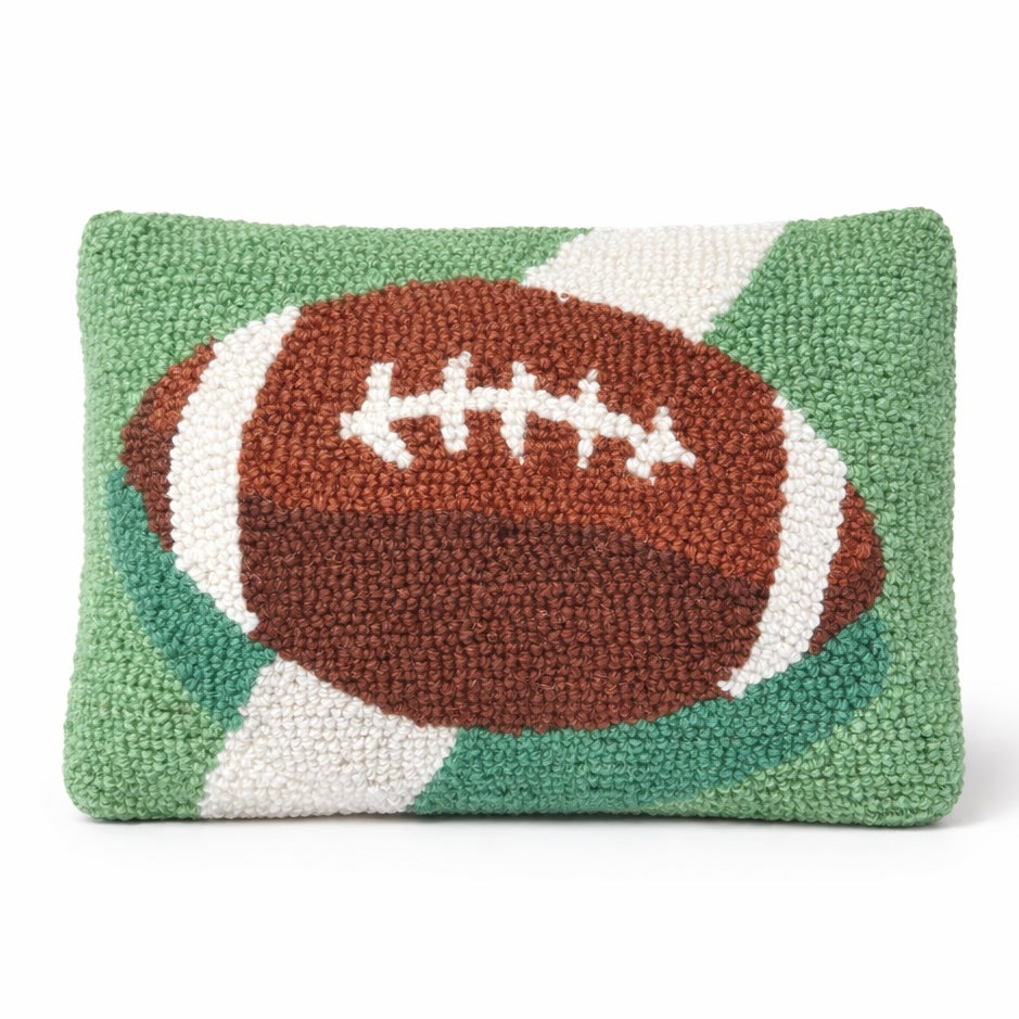Football Hooked Pillow