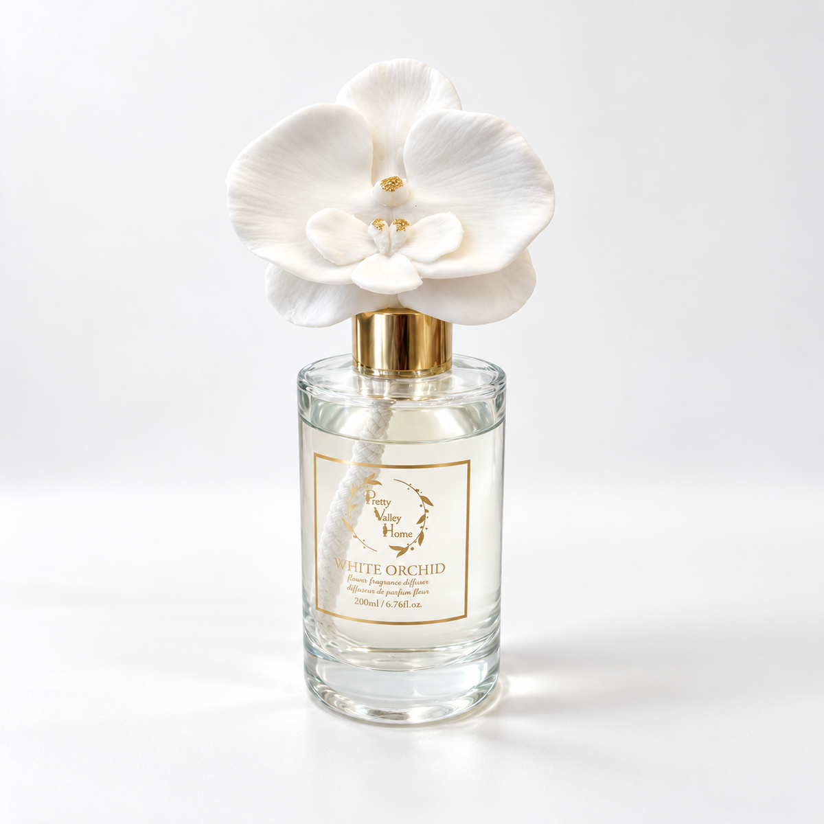 Pretty Valley Home Vintage Ceramic Orchid Diffuser 6.76 fl. oz.