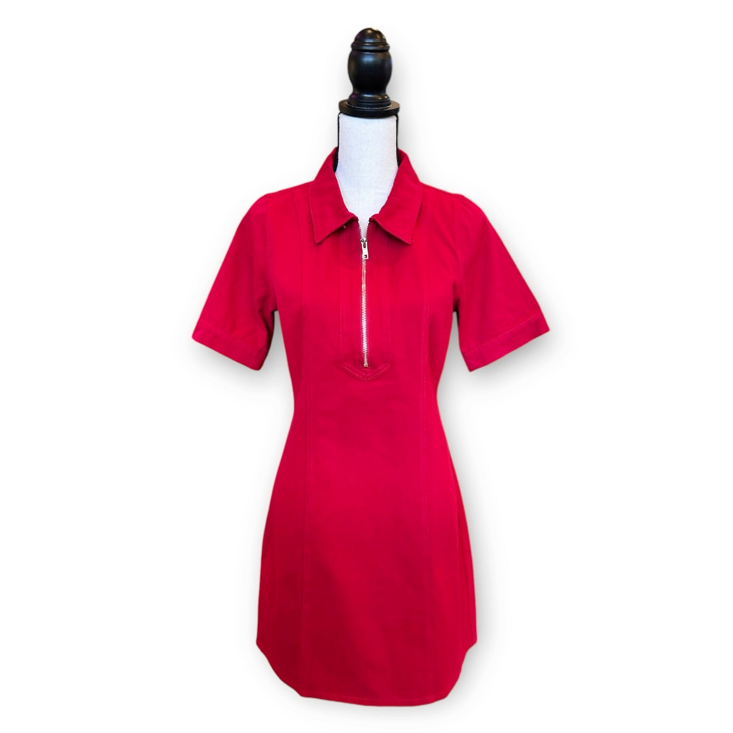 Red Denim Mini Dress~Final Sale