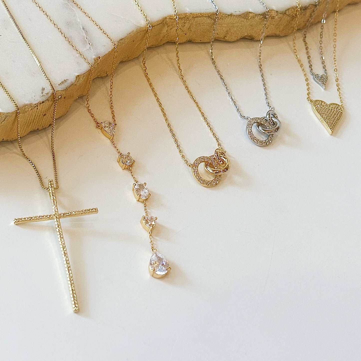 Pavé Ring Necklace