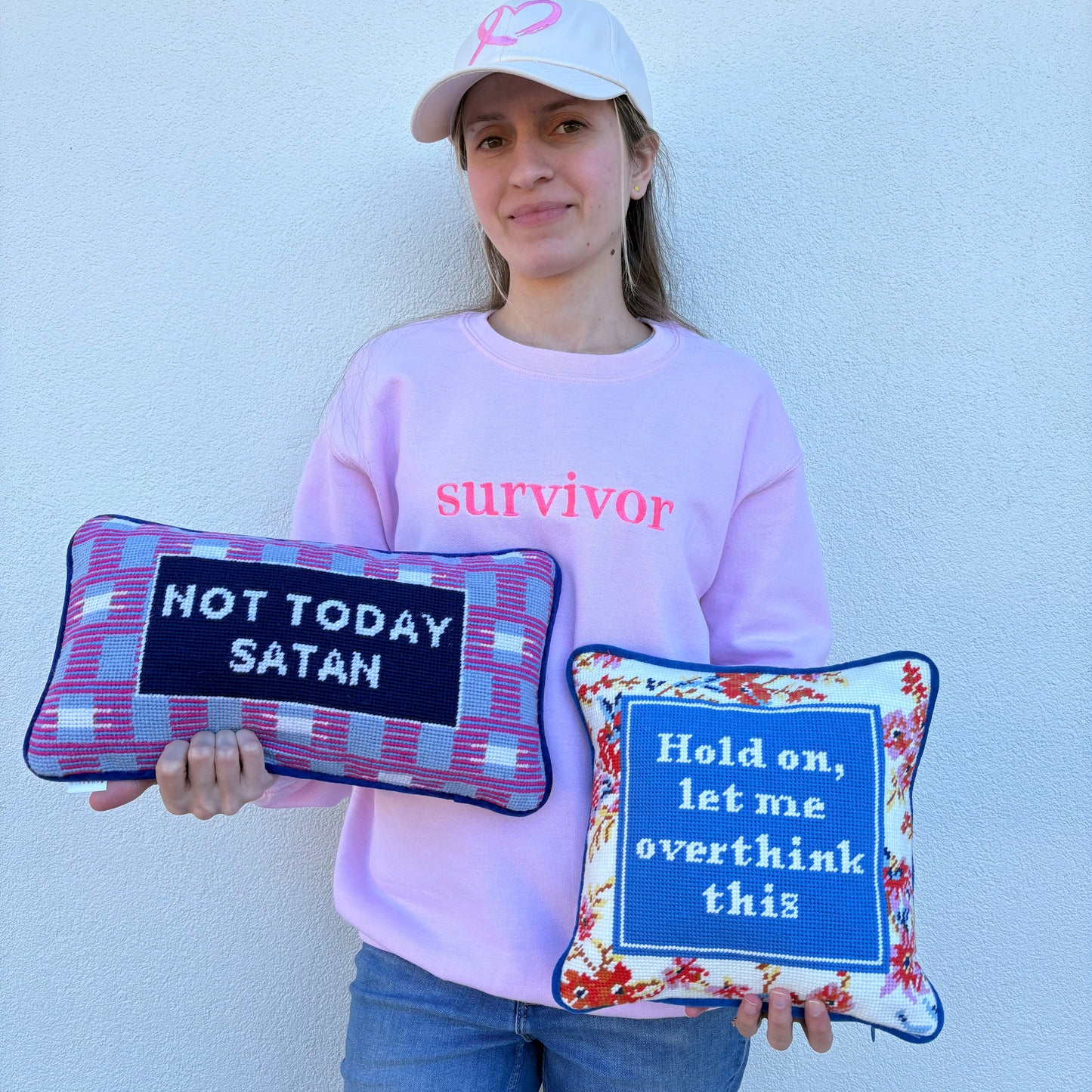 Not Today Satan Hooked Pillow