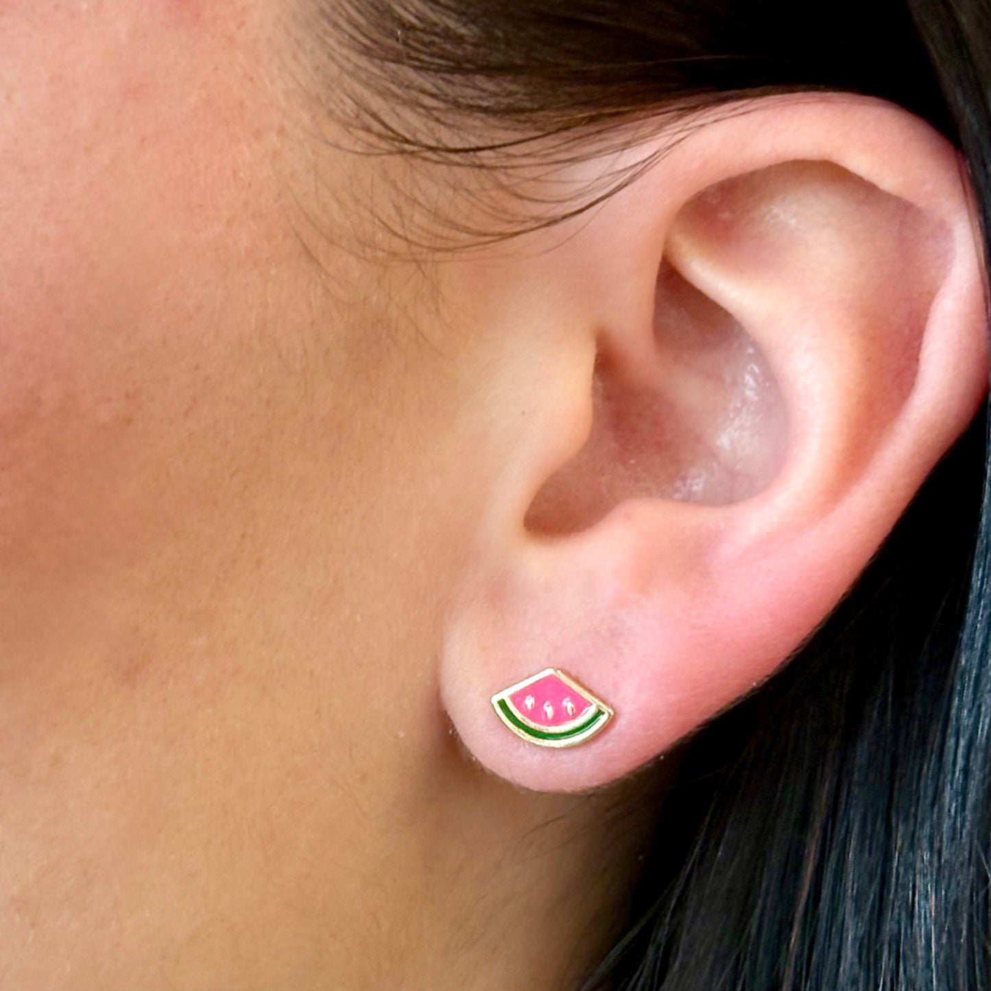 Watermelon Wedge Studs