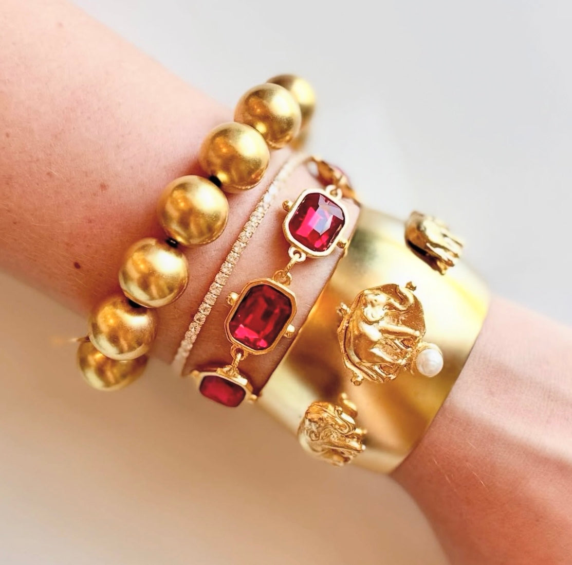 Pearls of Gold Susan Shaw Bracelet