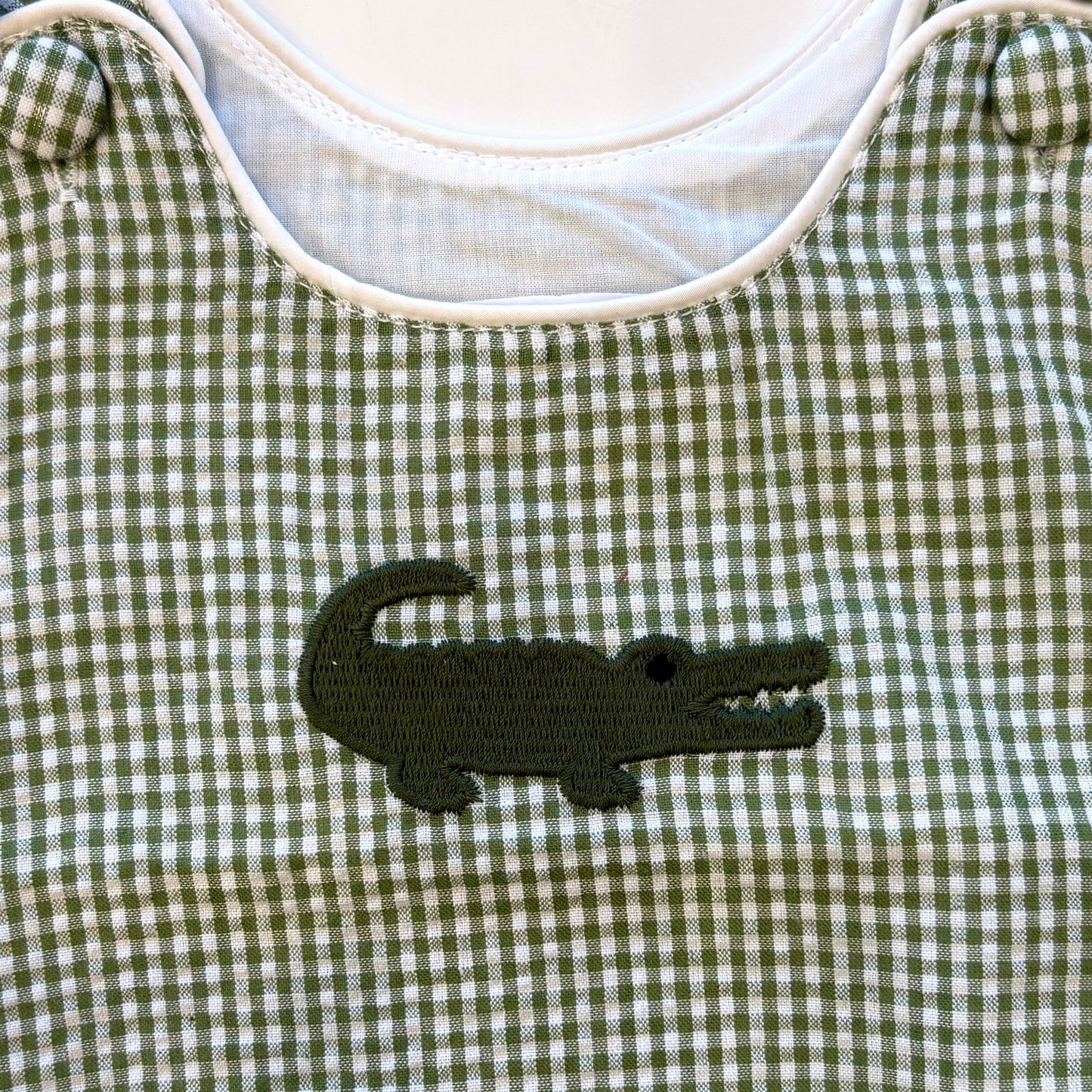Alligator Seersucker Romper