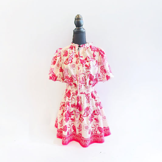 "Pink Posy" Mini Dress~Final Sale~No Exchanges or Returns