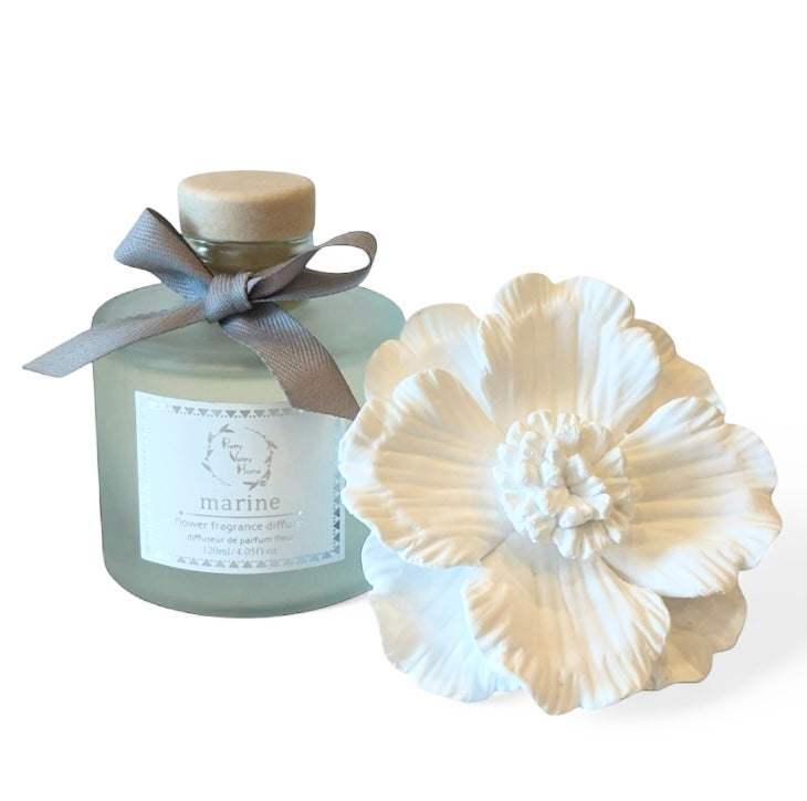 Pretty Valley Home Ceramic Gypsum Flower Diffuser Set