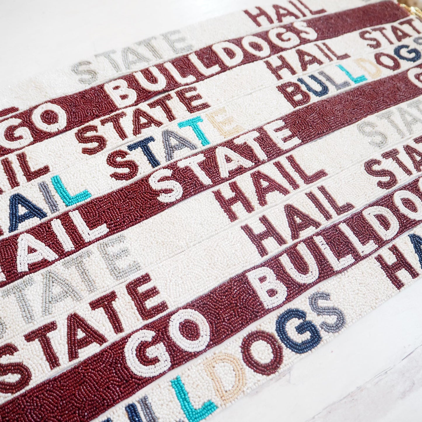 Beaded Hail State Purse Strap~SALE