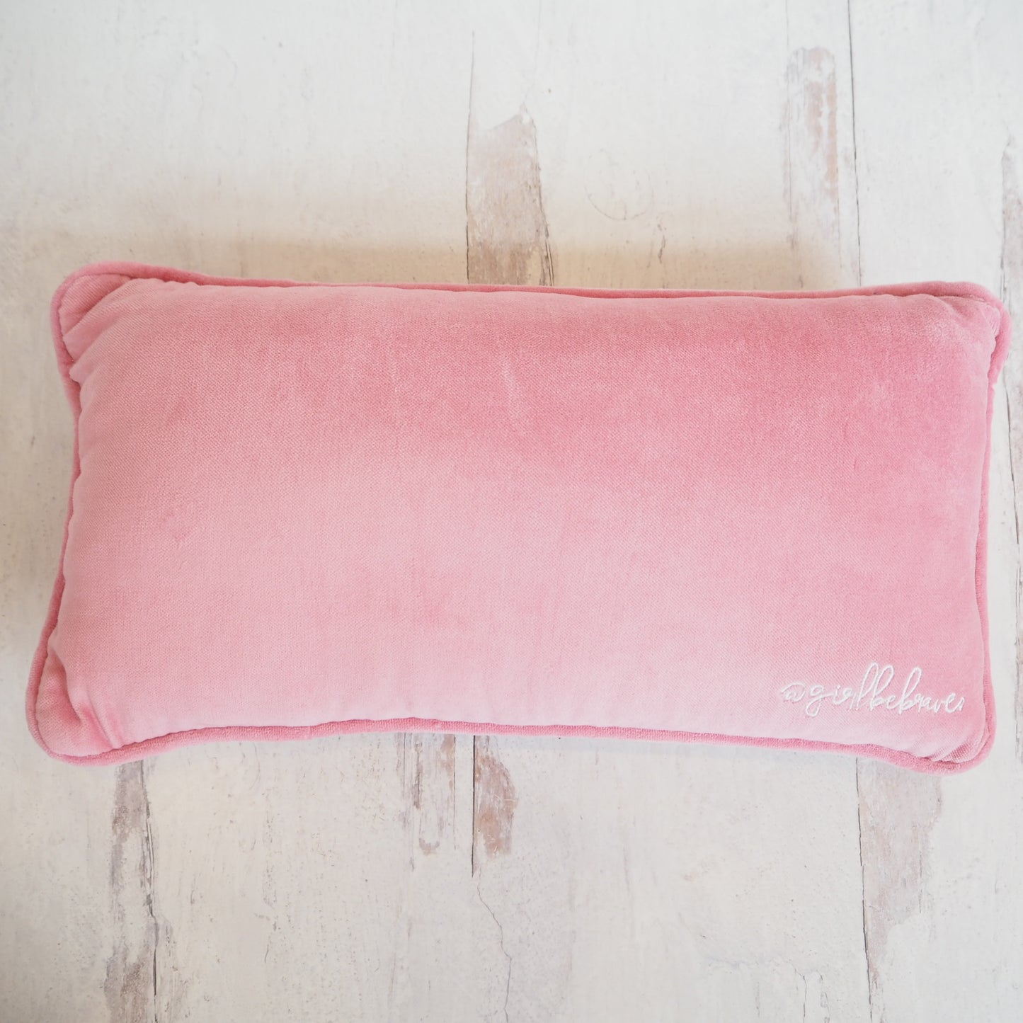 Girl Be Brave Needlepoint Boundaries are Badass Pillow