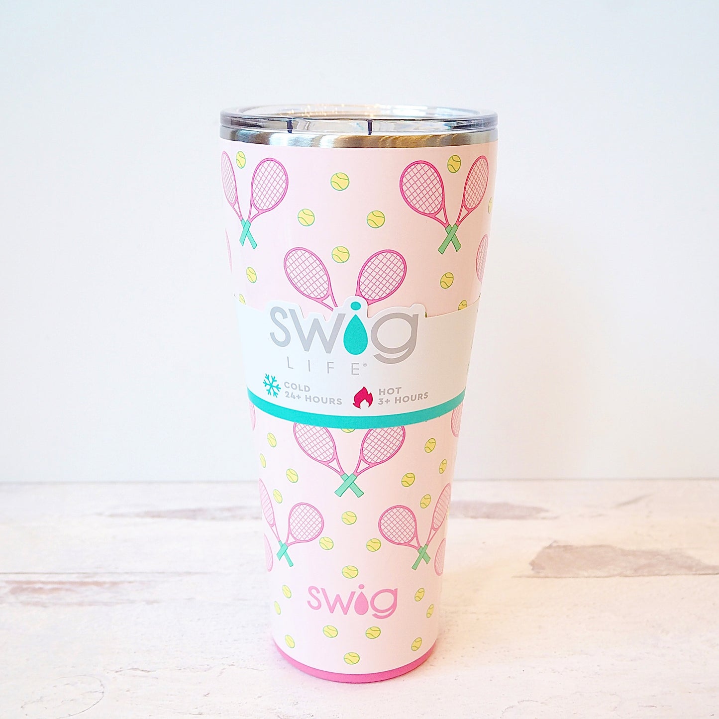 Swig Life Tennis Pink 22oz Insulated Tumblers