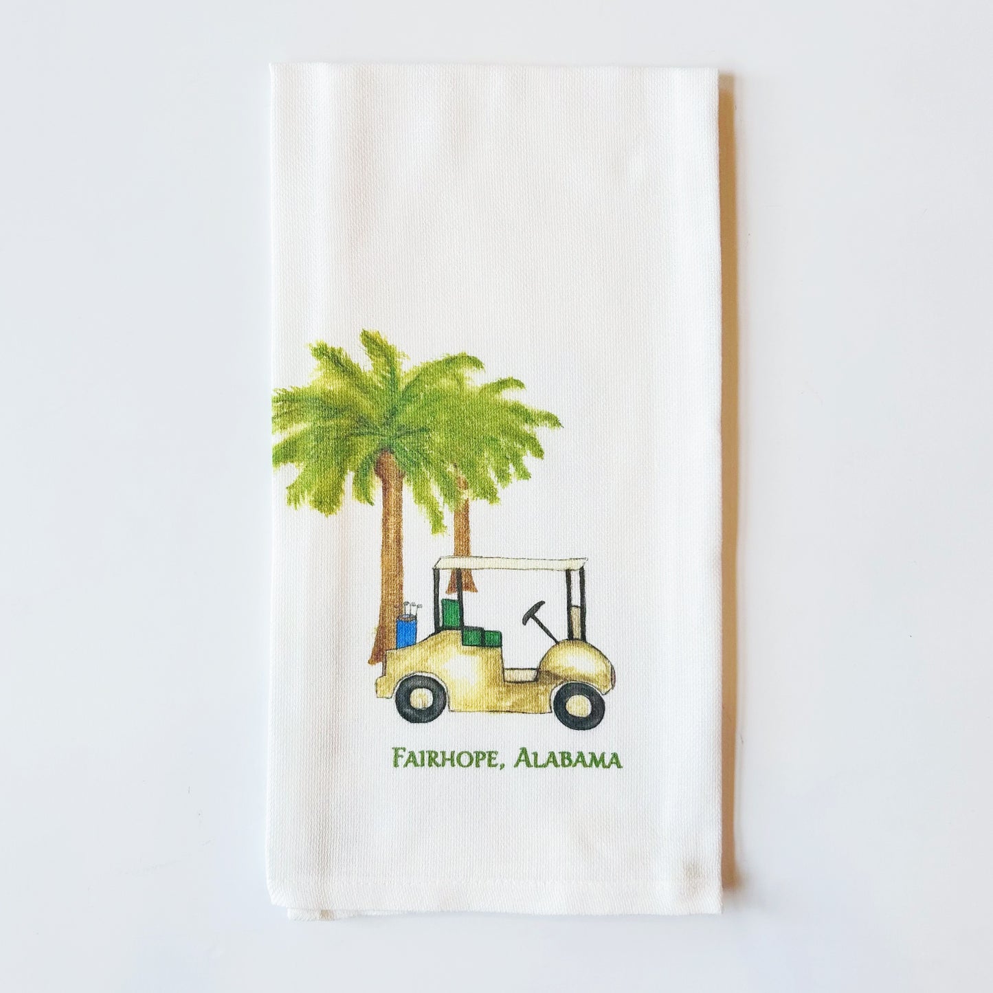 Fairhope, AL Beach Chair Kitchen Towel