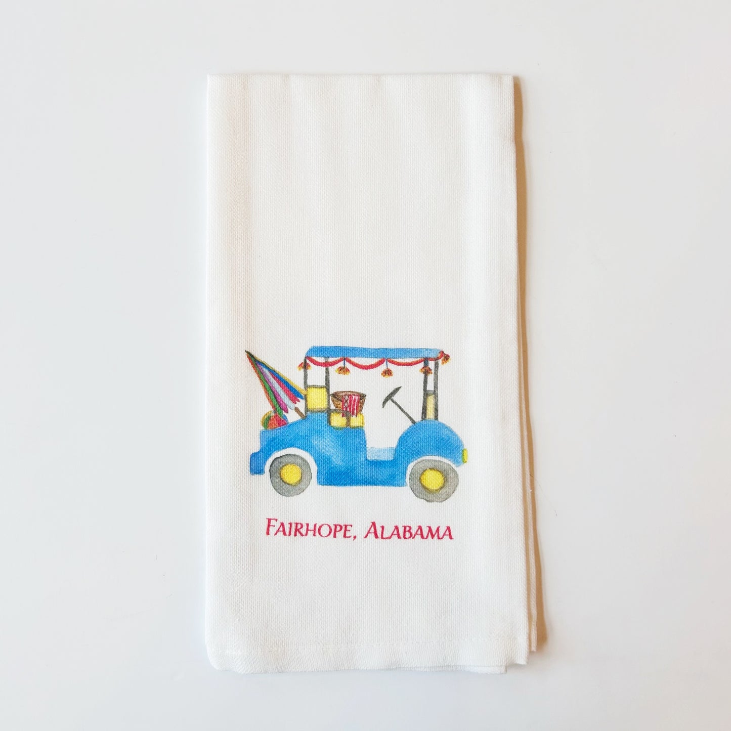 Fairhope, AL Beach Chair Kitchen Towel