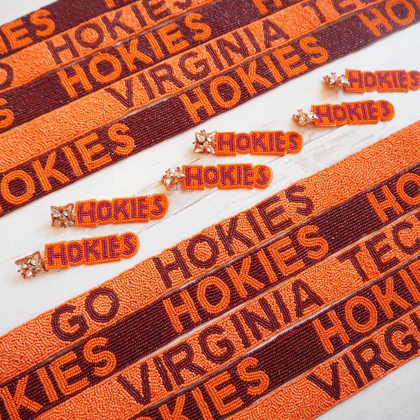 Go Hokies Bead Purse Straps~SALE