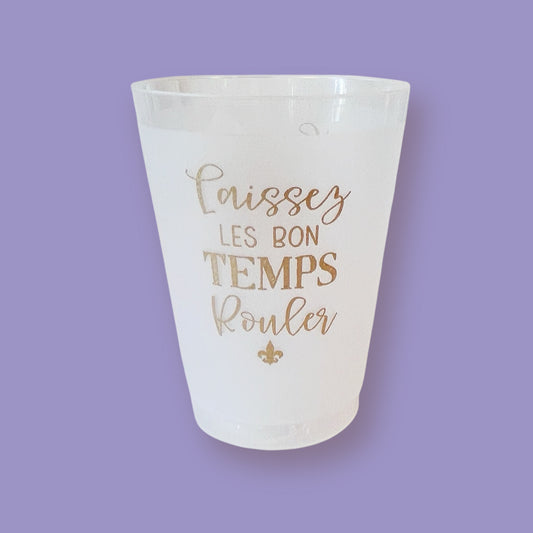 Laissez les Bon Temps Rouler (Let the good times roll) Mardi Gras Party Cup Set