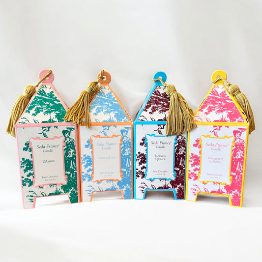 Seda France Classic Toile Pagoda Box Candle Mini