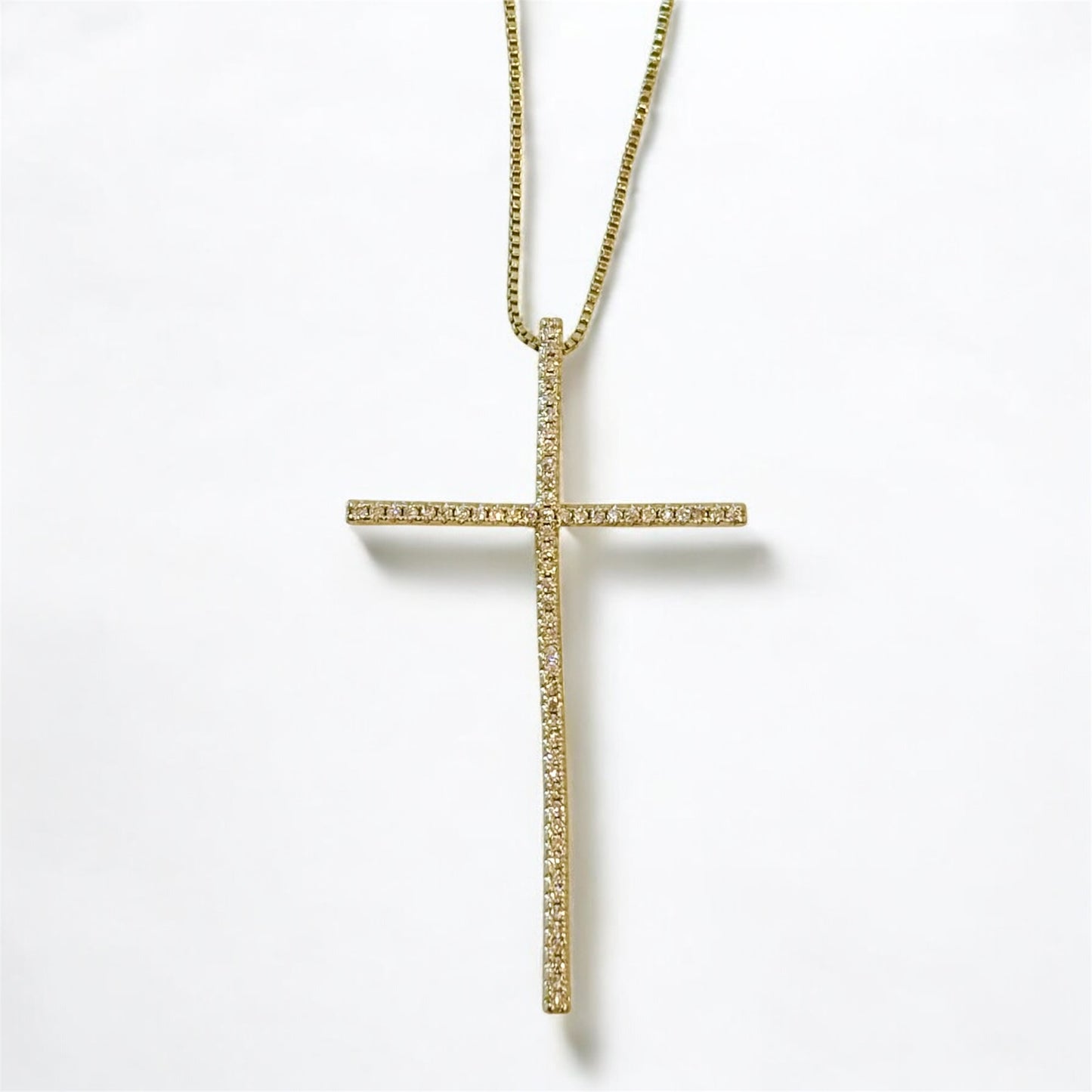 The Divine Line Cross Necklace