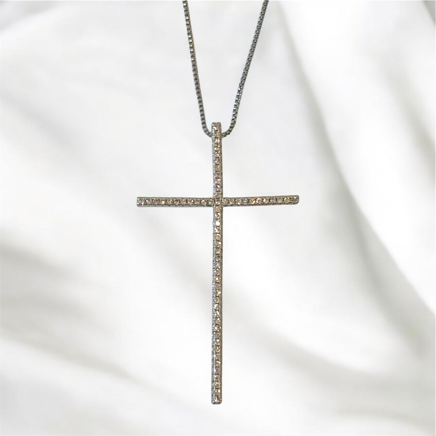 The Divine Line Cross Necklace