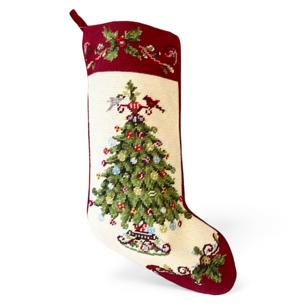 Christmas Needlepoint Stocking