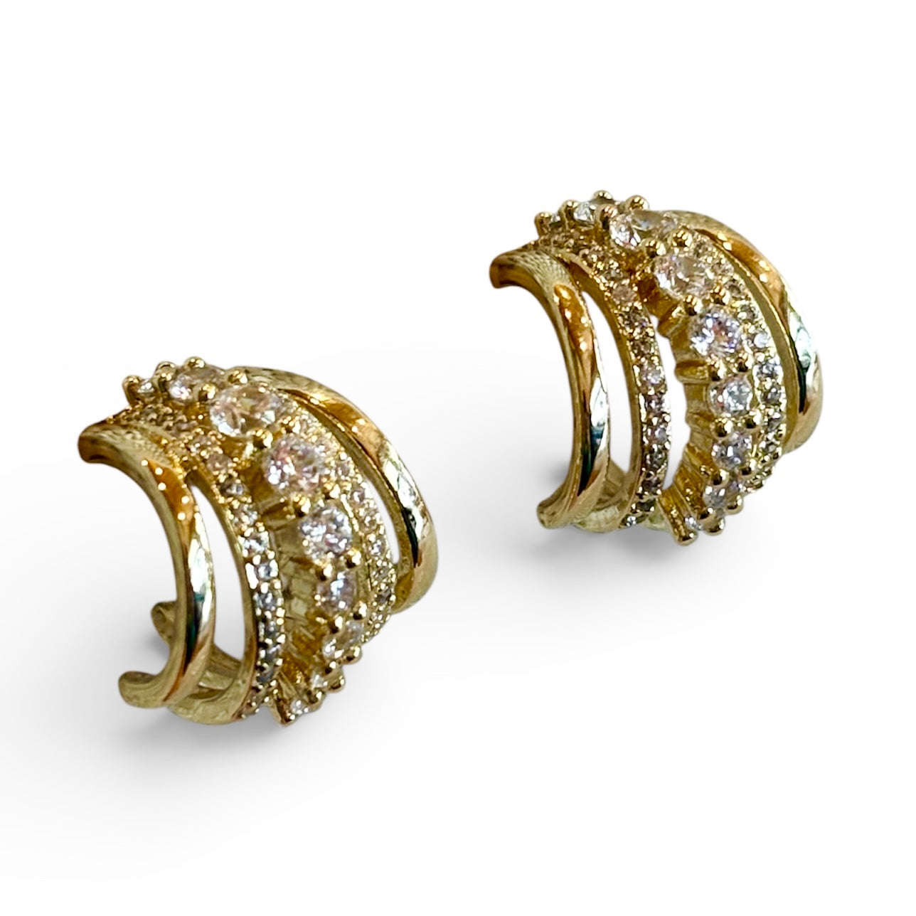 Halo Faux Stack Hoops