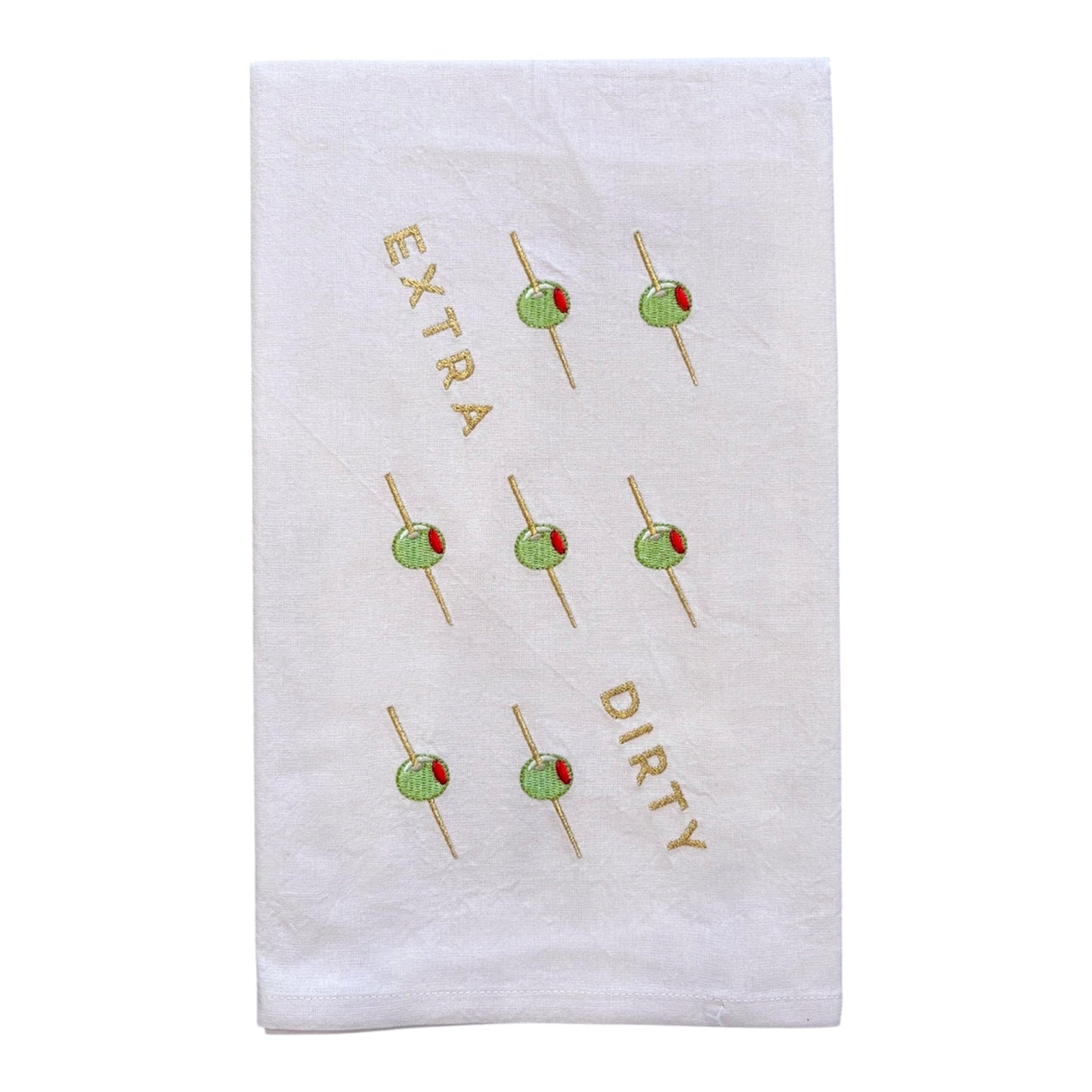 Lynen Extra Dirty Olives Martini Kitchen Towel