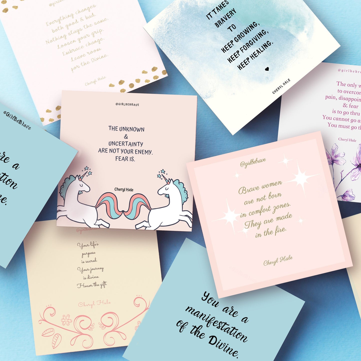 Girl Be Brave Quote Card with Envelope #4