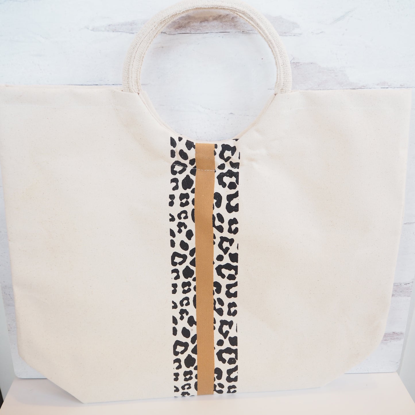 Canvas Cheetah Tote