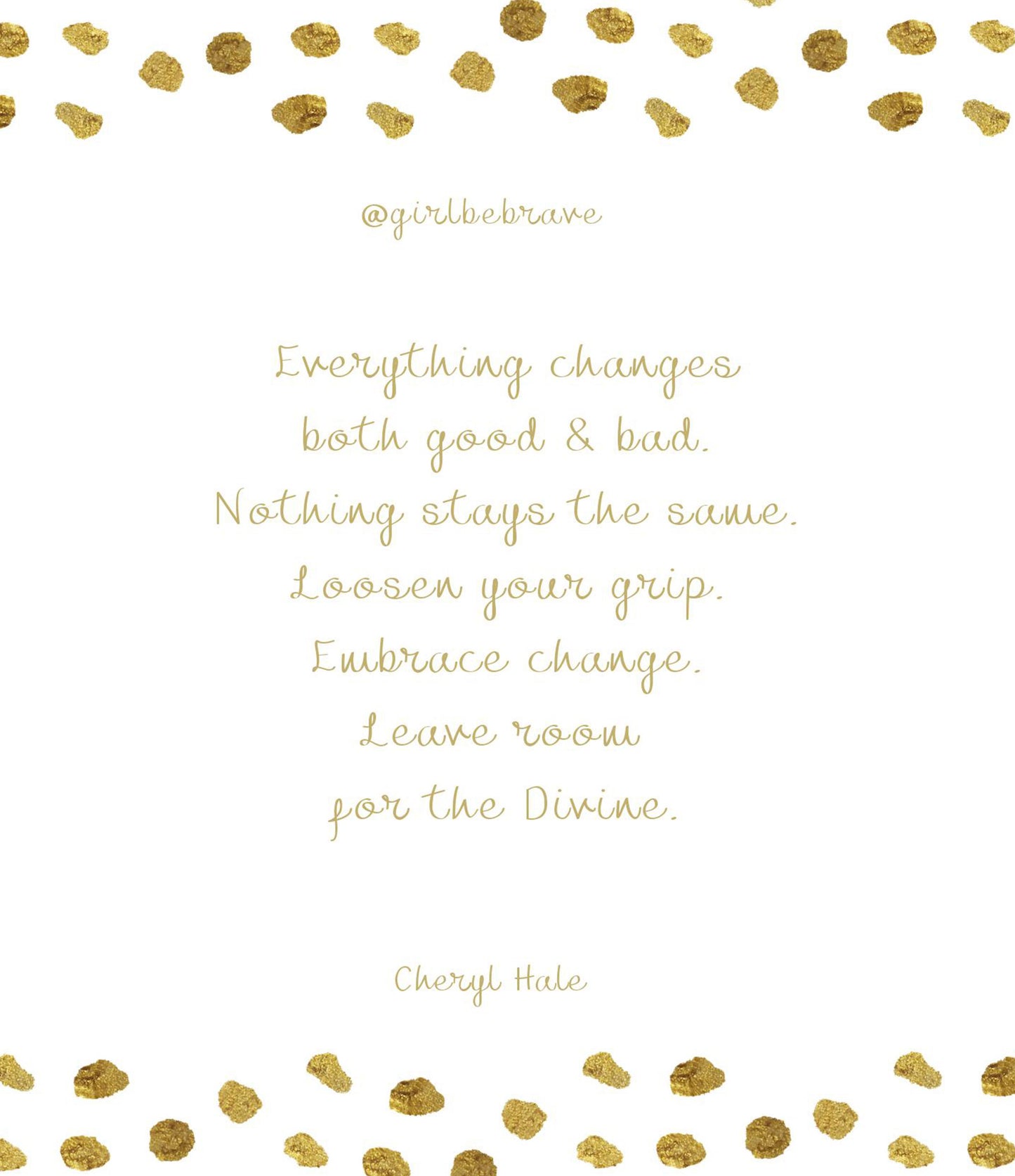 Girl Be Brave Quote Card with Envelope #3