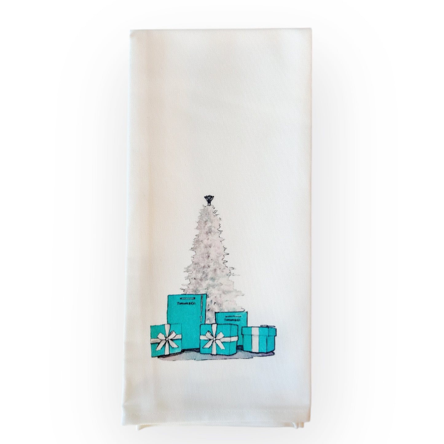 Tiffany Christmas Gifts & Tree Kitchen Towel