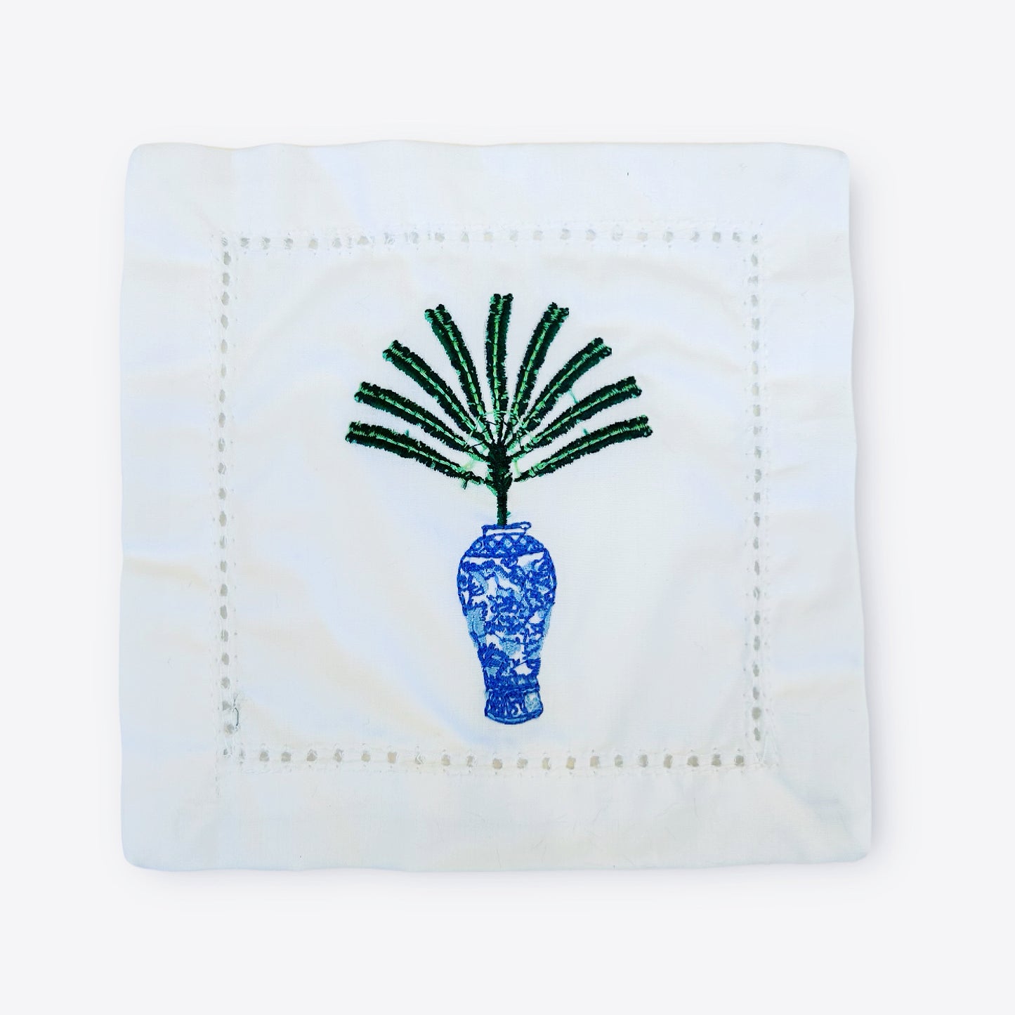 Chinoiserie Palm Vase Cocktail Napkins