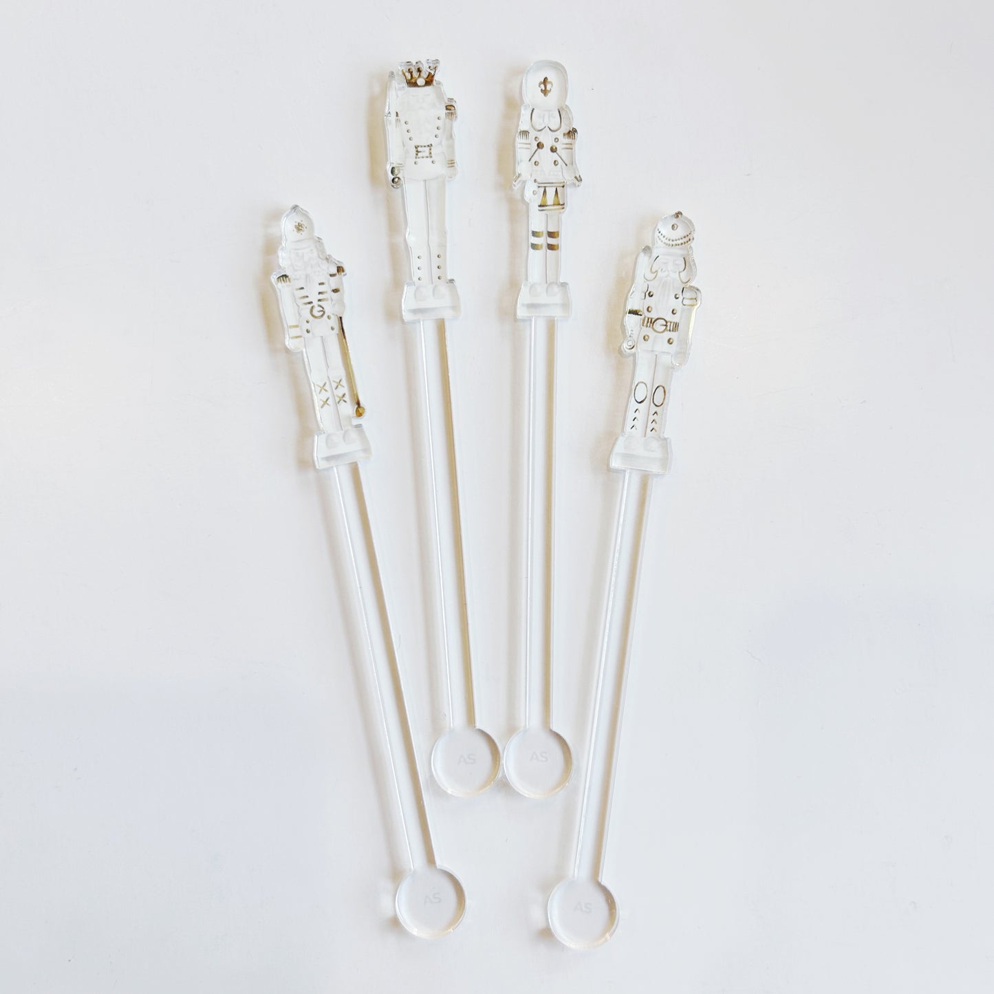 White Nutcrackers Drink Stirrers