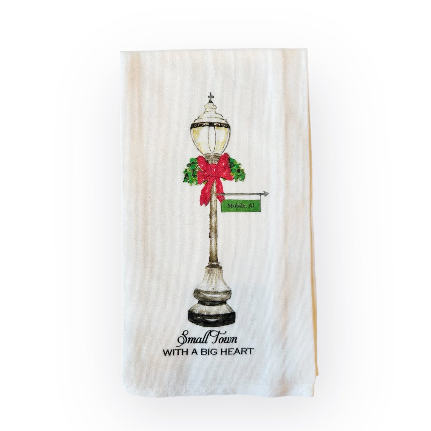 Mobile Alabama Christmas Kitchen Towel