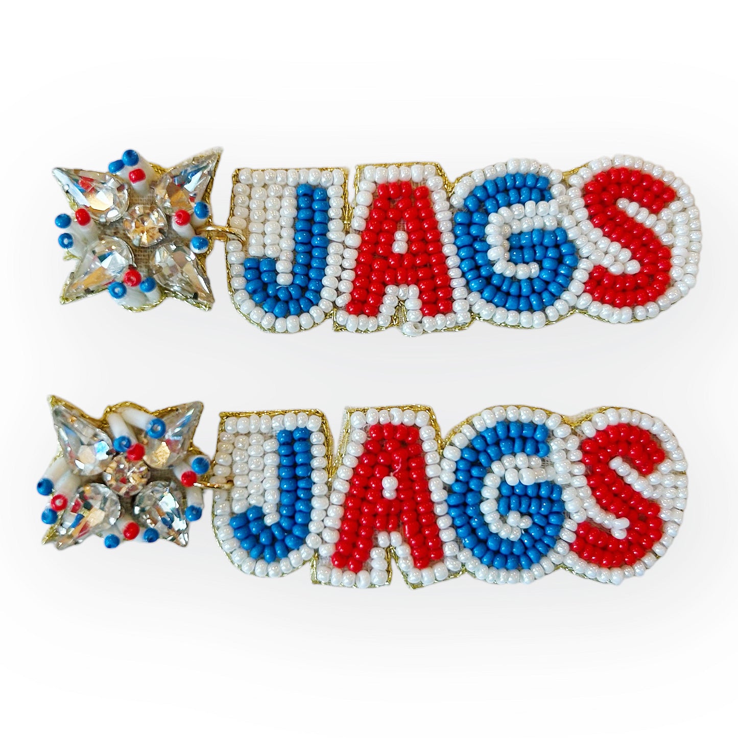 Beaded Go Jags Earrings~SALE