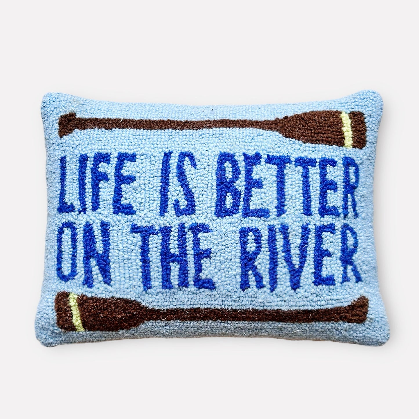 Hooked Life is Better on the River Pillow