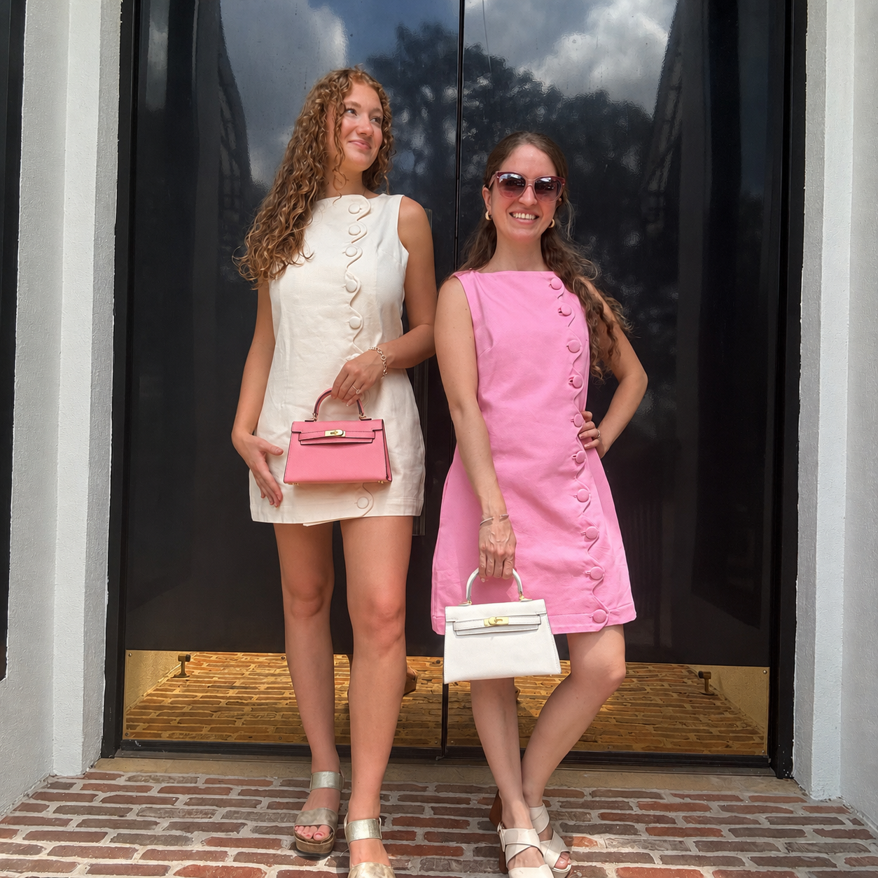 Audrey Scalloped Mini Dress