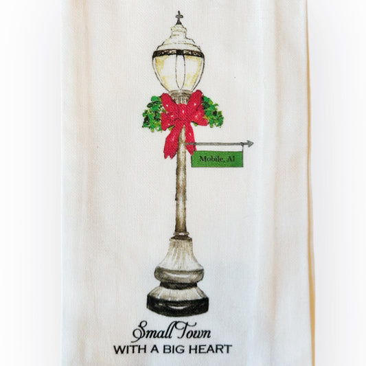 Mobile Alabama Christmas Kitchen Towel