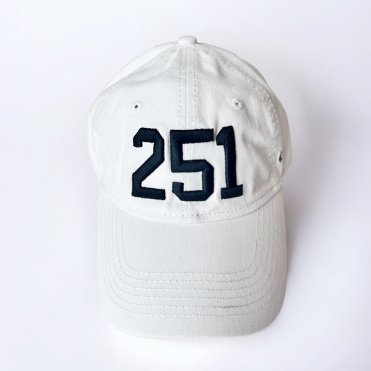 White with Black 251 Hat