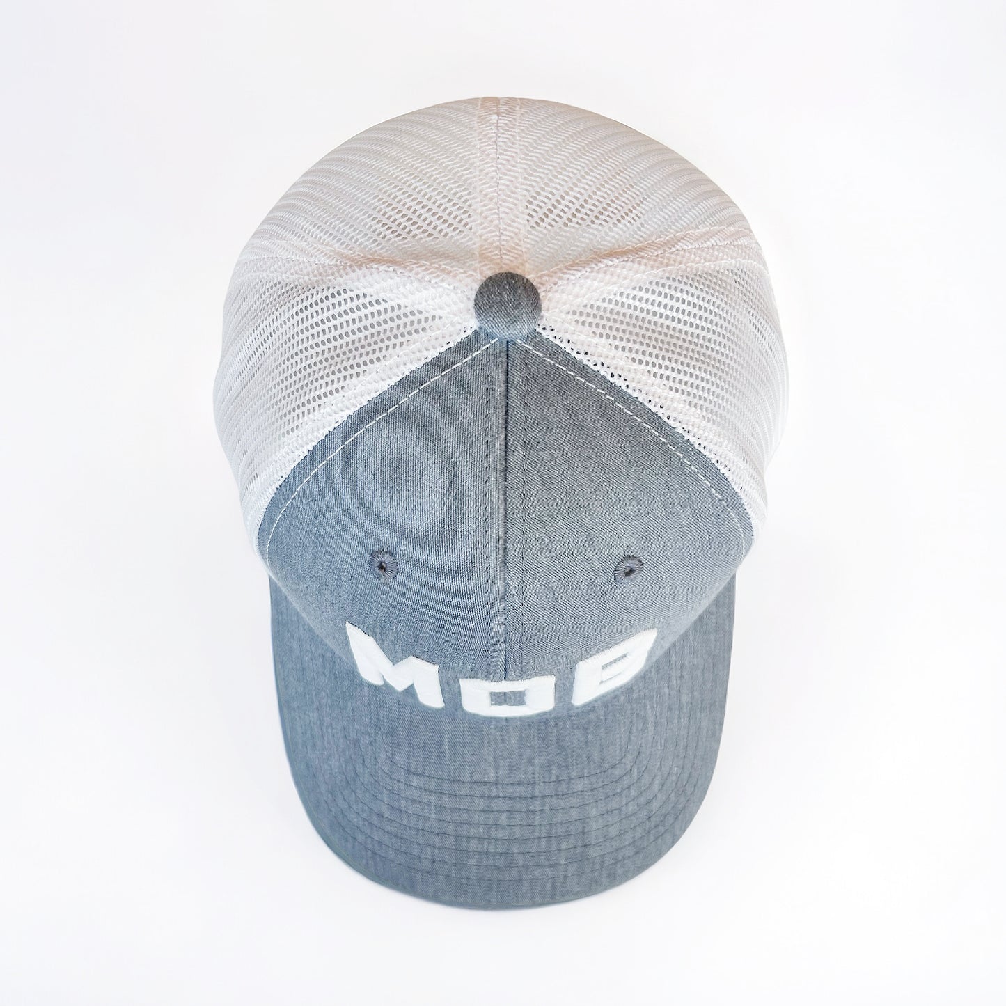 Grey MOB Trucker Hat Mesh Back