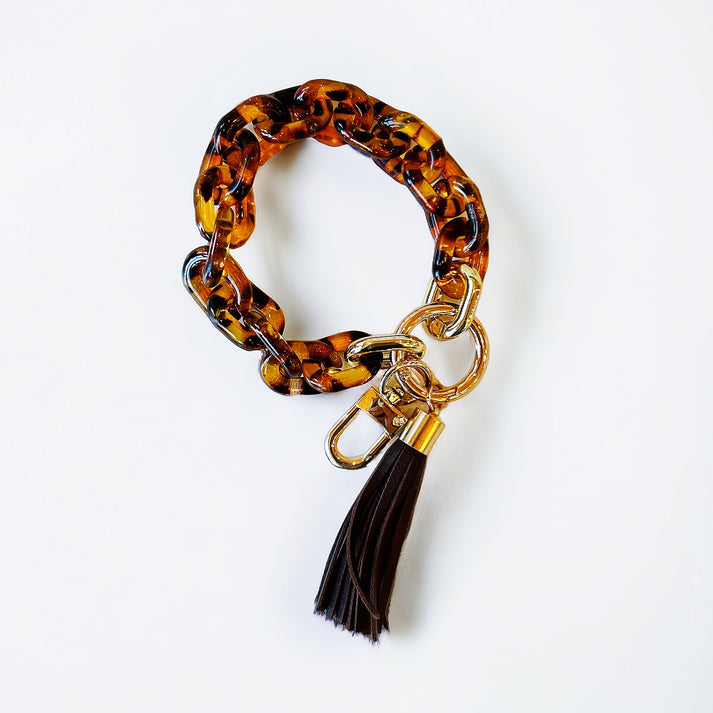 Jumbo Chain Cheetah Keychain – Black Door Studio