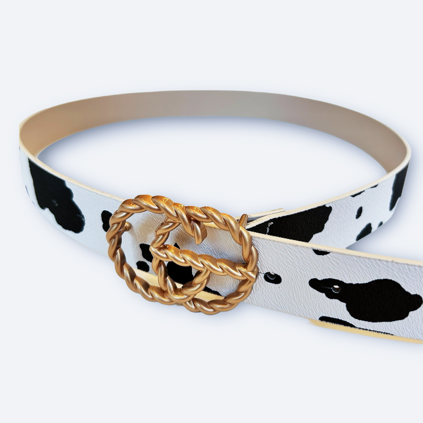 Cow Print Belt