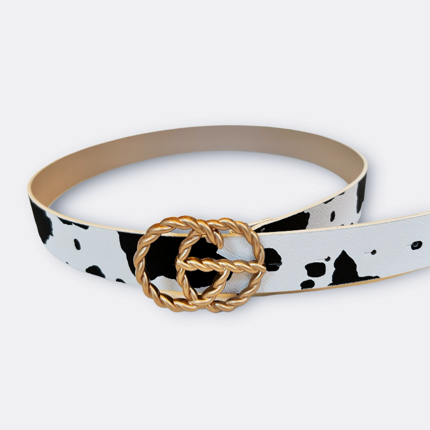 Cow Print Belt