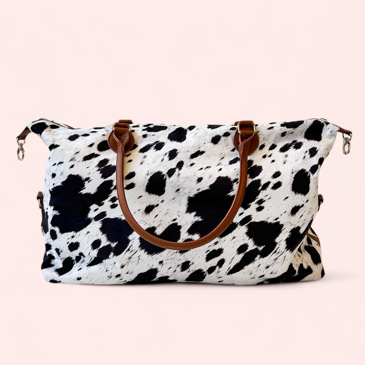 Cow Print Duffel Bag