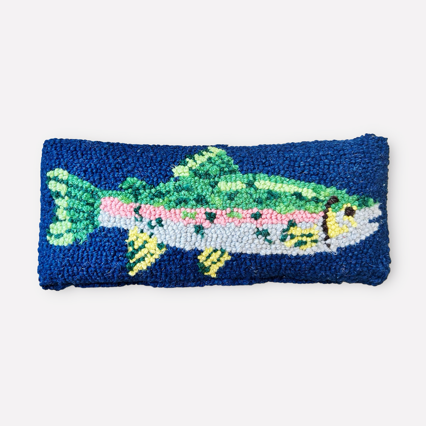 Trout Hooked Fish Pillow