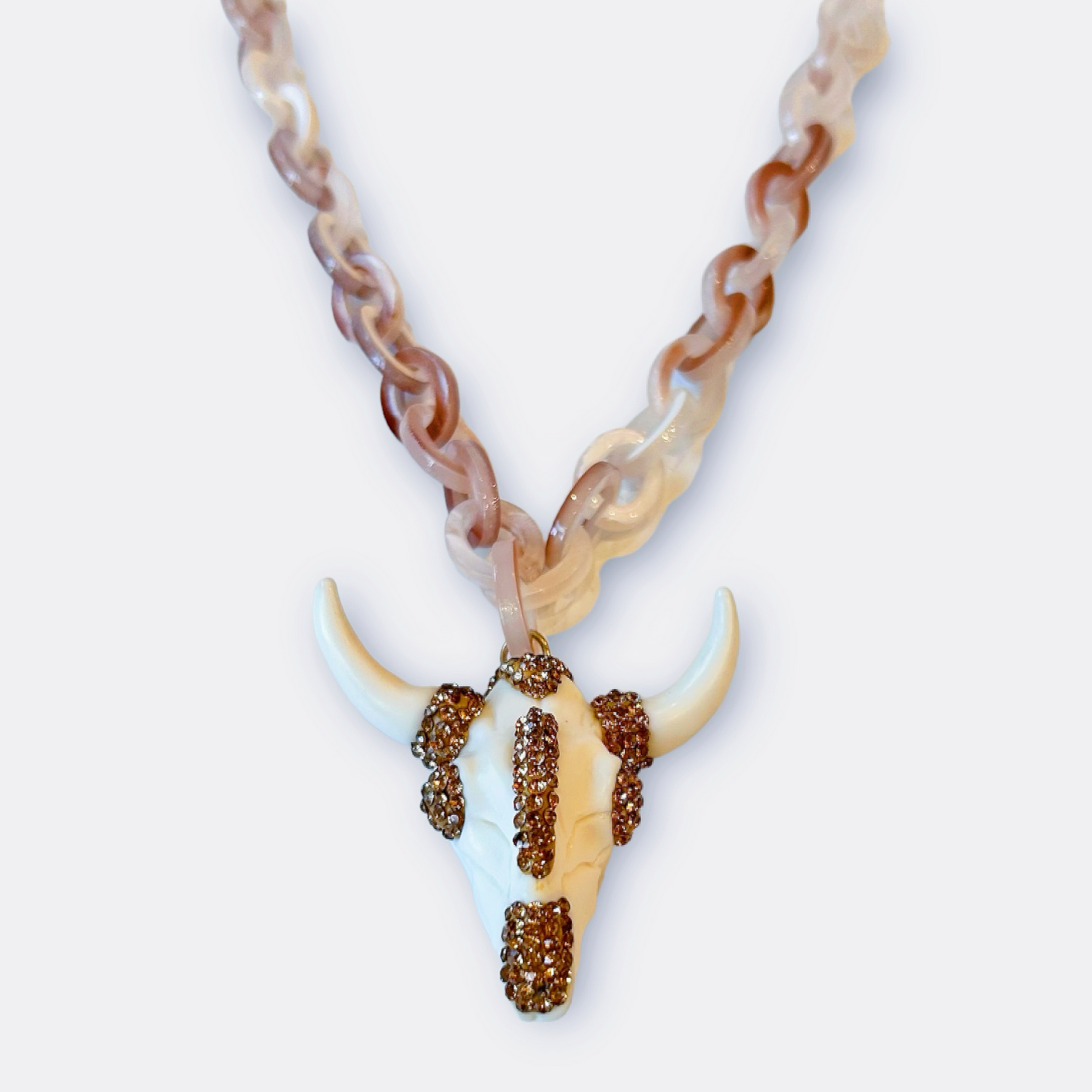 Longhorn Jeweled Necklace