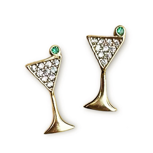 Mini Teenie Weenie Martini Studs