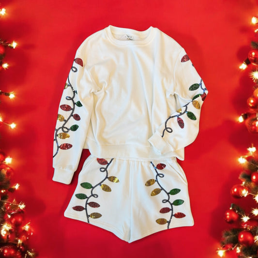 Christmas Lights Sweater Set