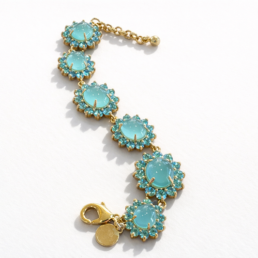 Blue Lagoon Crystal Bracelet