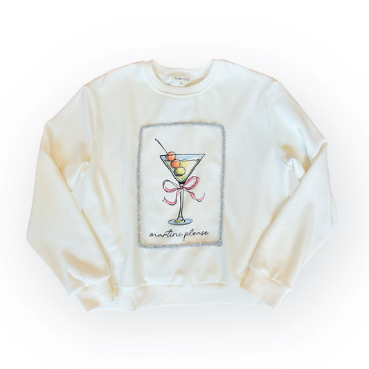 "Martini Please" Sweatshirt ~FINAL SALE~