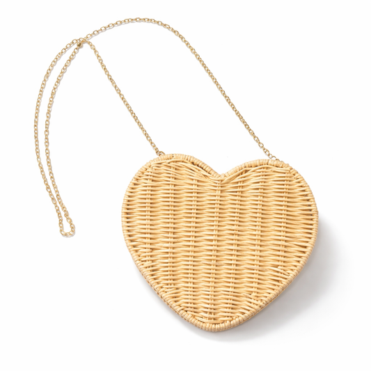 Heart of Summer Wicker Bag