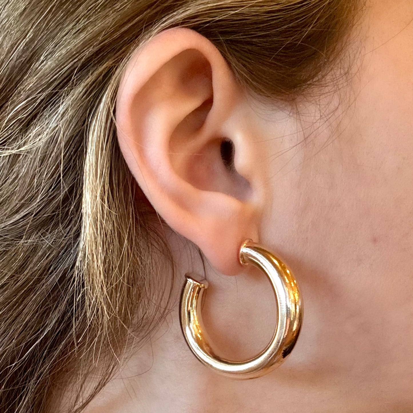 Gold Radiance Hoops