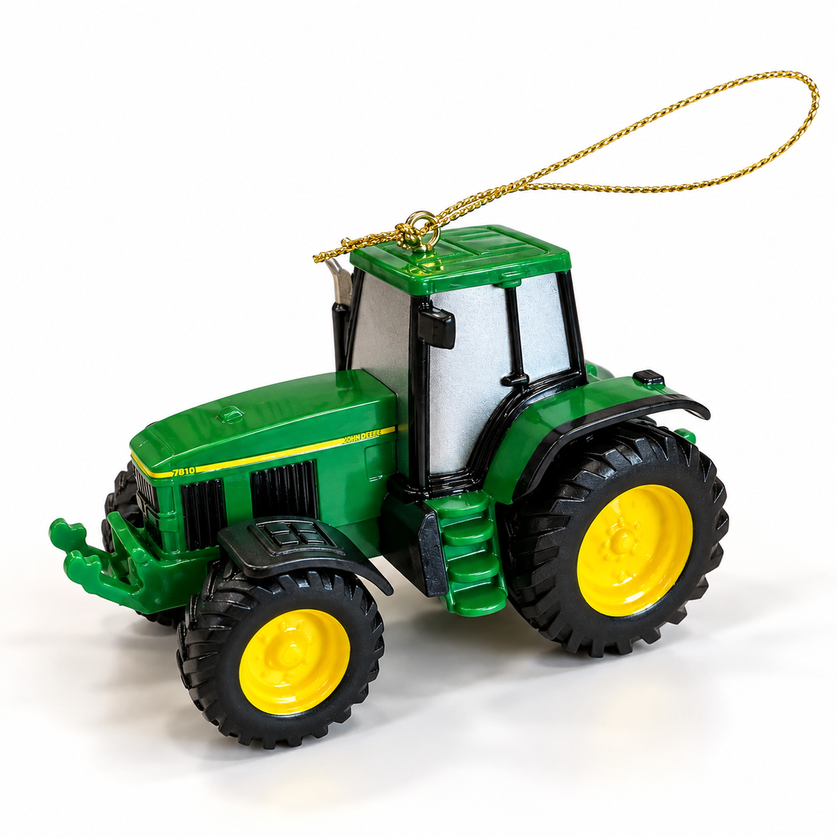 Green Tractor Christmas Ornament